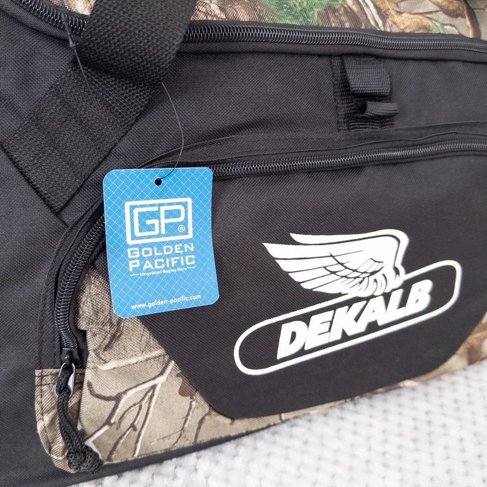 NWT Golden Pacific‎ Dekalb Duffel Bag Black Camo Hunting Tactical Farming Travel